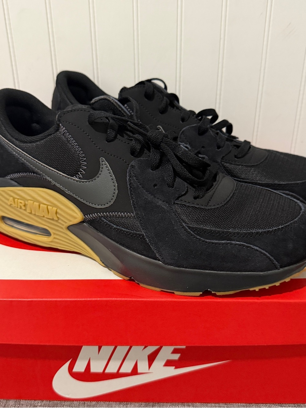 Nike Air Max Excee Black Gum Light Brown Anthracite HV0928-010 Men's Size 13 NEW